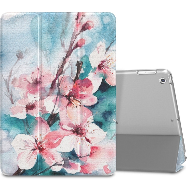 MoKo iPad Standl Klf (10.2 in)(7.Nesil)-Peach Blossom