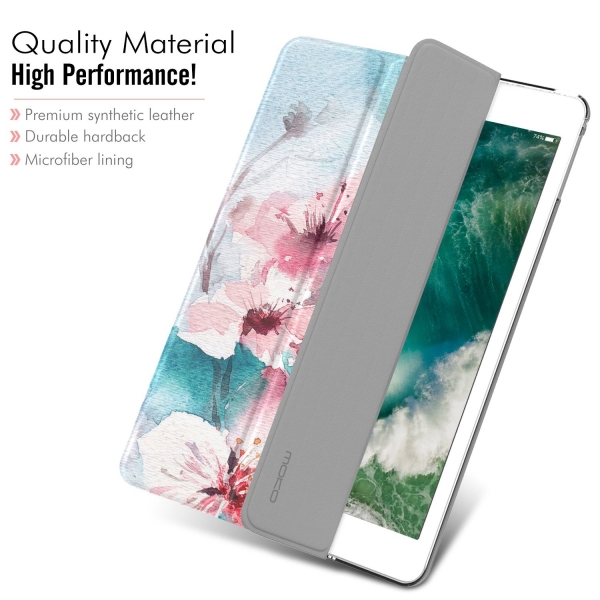 MoKo iPad Standl Klf (10.2 in)(7.Nesil)-Peach Blossom