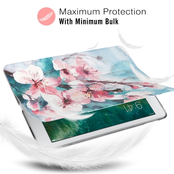 MoKo iPad Standl Klf (10.2 in)(7.Nesil)-Peach Blossom