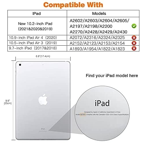 MoKo iPad Su Geirmez Klf (10.2 in) (9.Nesil)