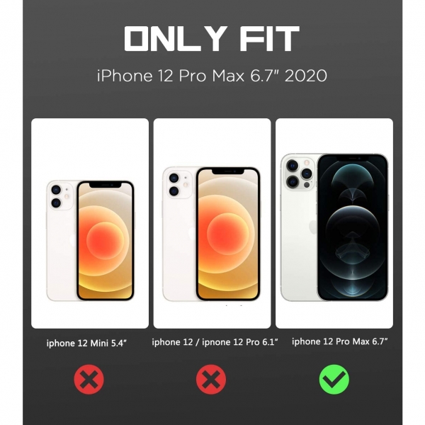 MoKo iPhone 12 Pro Max effaf Klf-Crystal Clear/Orange
