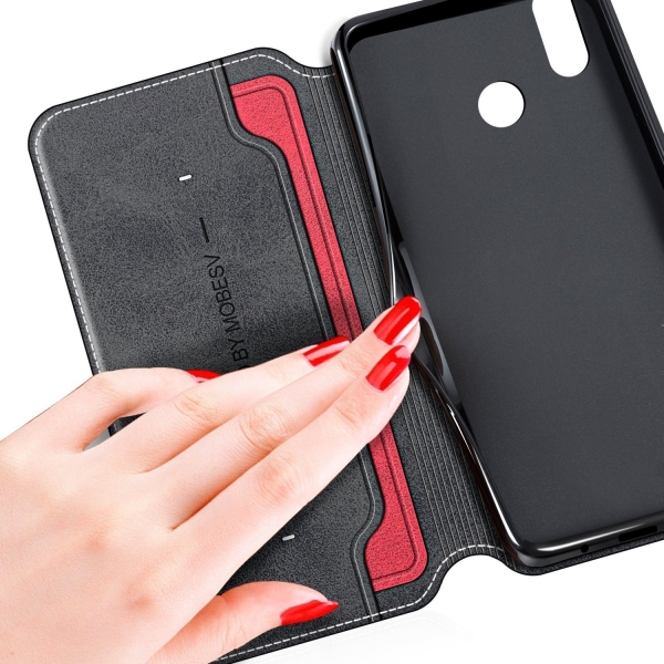 Mobesv Smiley Huawei P20 Lite Czdan Klf-Black Red