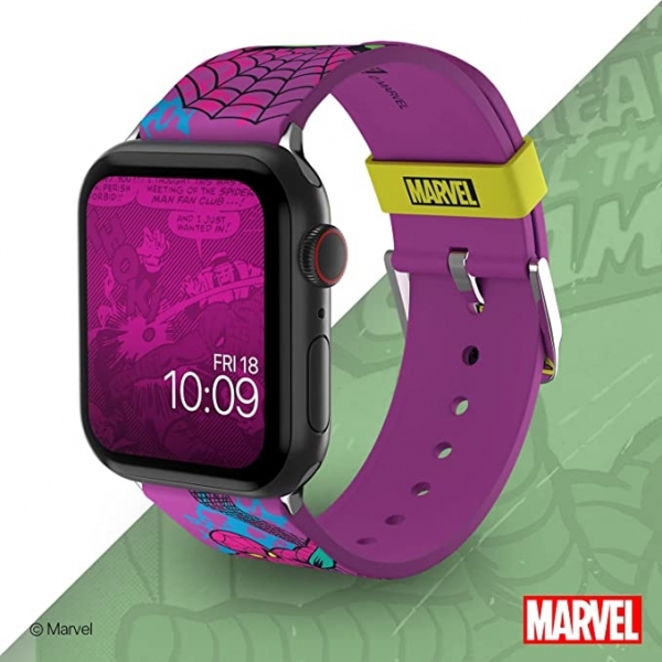 MobyFox Marvel Serisi Apple Watch Kay-Spider Man Black Light