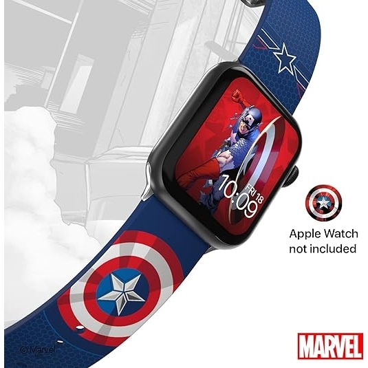 MobyFox Marvel Serisi Apple Watch Kay-Captain America Insignia
