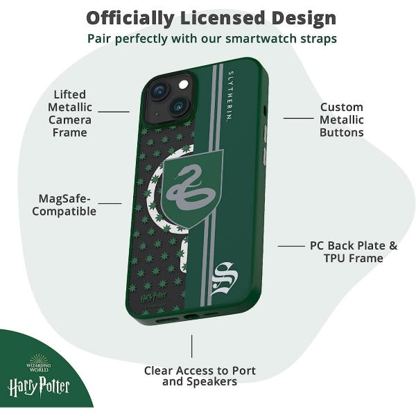 MobyFox iPhone 14 Plus Harry Potter Slytherin Klf