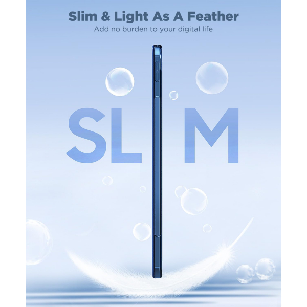  MoKo Kalem Blmeli iPad Air Klf (13 in)-Navy Blue