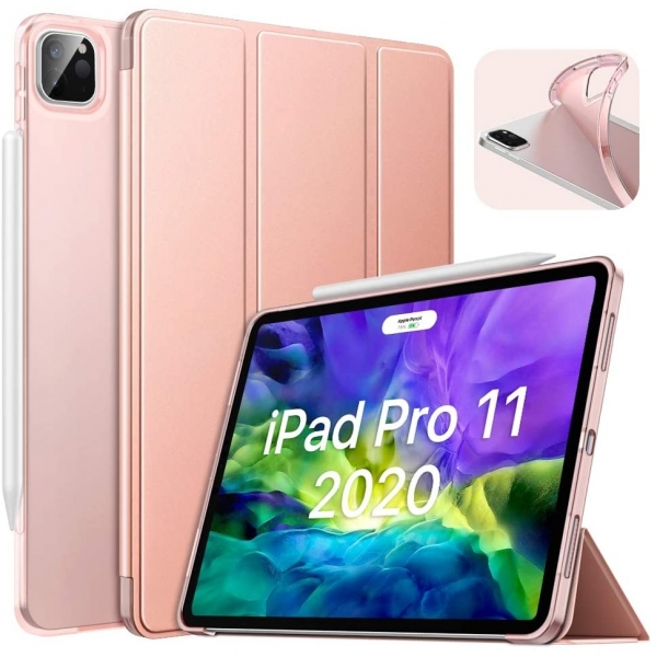 Moko iPad Pro Standl Klf (11 in)(2.Nesil)-Rose gold