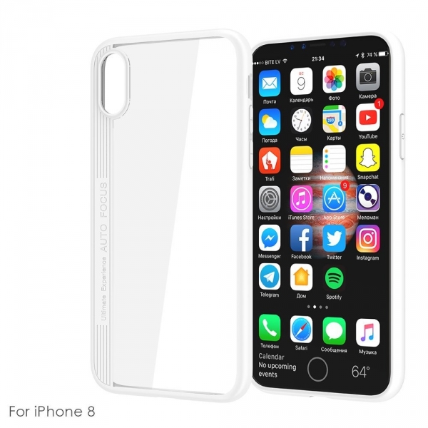 Moonmini Apple iPhone X effaf Klf-White