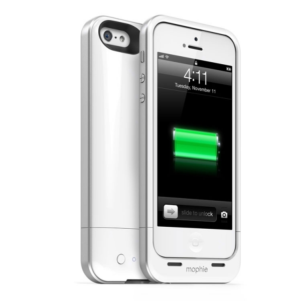 Mophie Apple iPhone 5 / 5S / SE Bataryal Klf (2100 mAh)-White