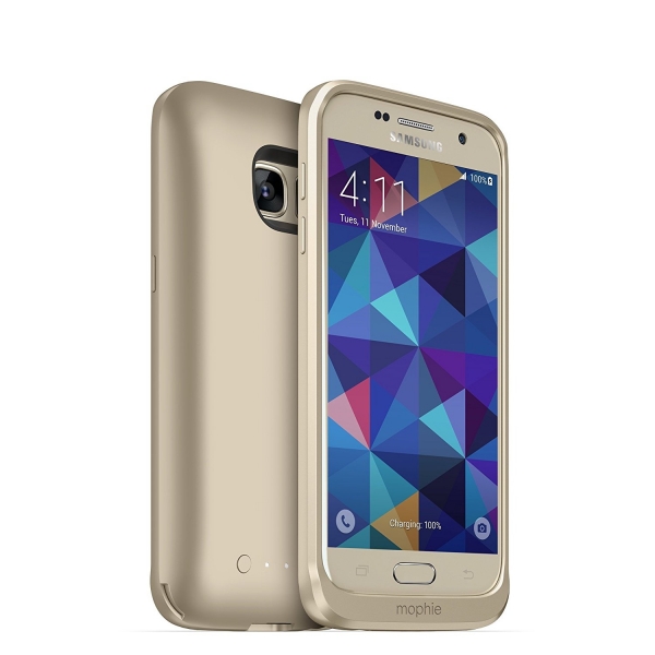 Mophie Samsung Galaxy S7 Kablosuz Bataryal Klf-Gold