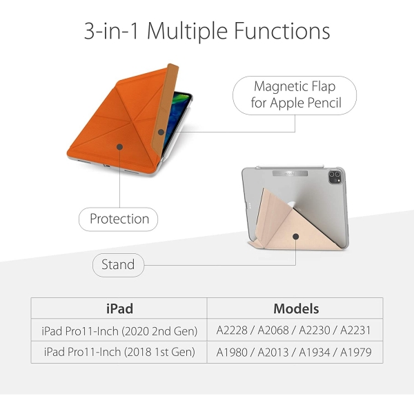 Moshi Apple iPad Pro VersaCover Klf (11 in)(2020)-Sienna Orange