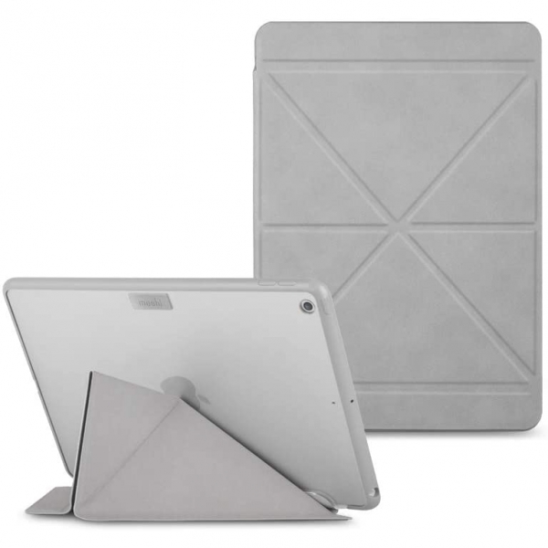 Moshi VersaCover Origami Serisi iPad Klf (10.2 in)-Stone Gray