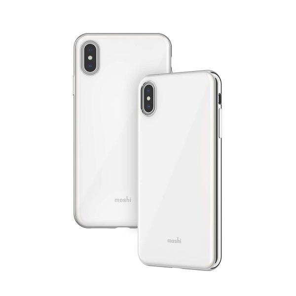 Moshi iPhone XS Max iGlaze Serisi Klf (MIL-STD-810G)-White