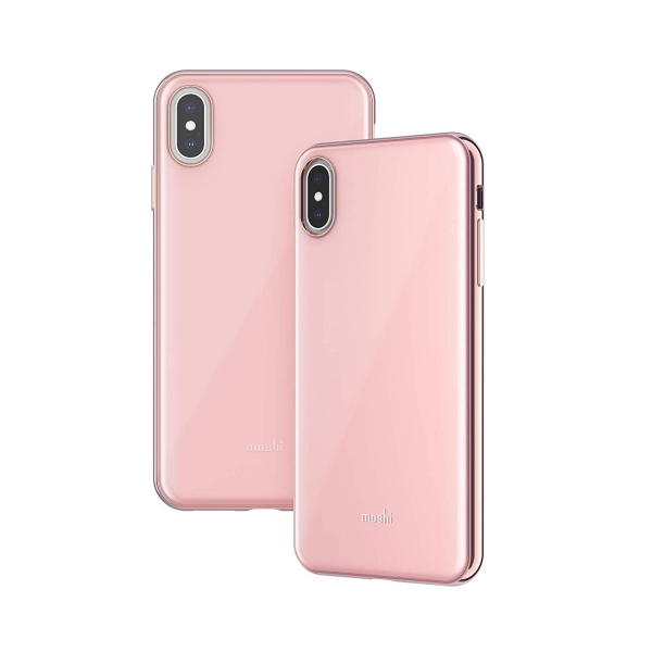Moshi iPhone XS Max iGlaze Serisi Klf (MIL-STD-810G)-Pink