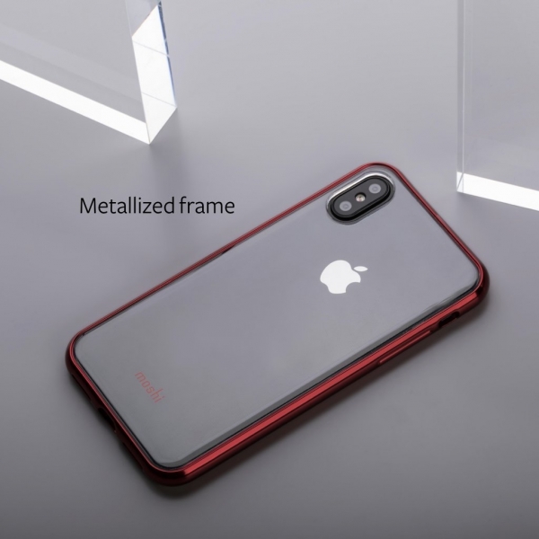 Moshi iPhone X Vitros Klf (MIL-STD-810G)-Crimson Red
