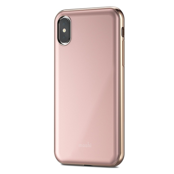 Moshi iPhone X iGlaze Stylish Klf (MIL-STD-810G)-Pink
