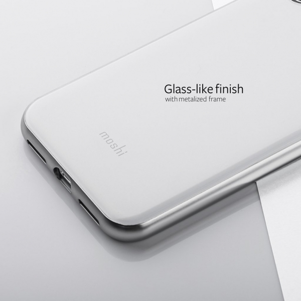 Moshi iPhone X iGlaze Stylish Klf (MIL-STD-810G)-White