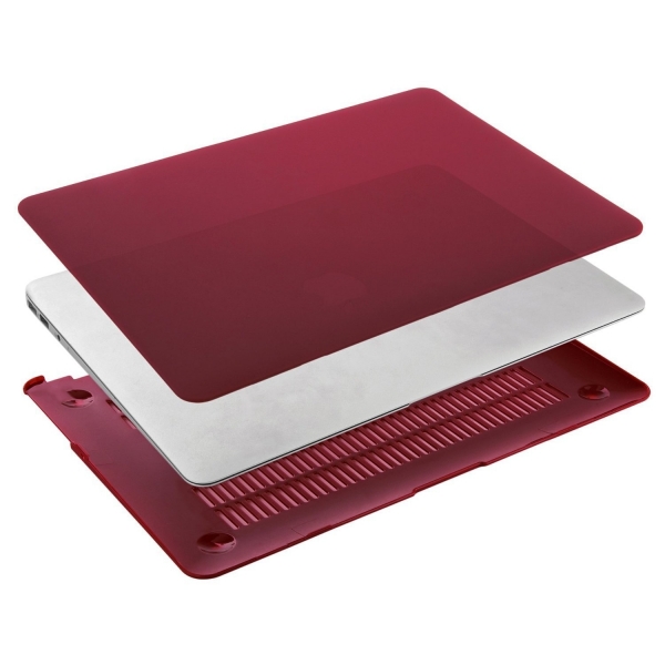 Mosiso MacBook Air 11 in Keyboard Kapakl Klf-Wine Red