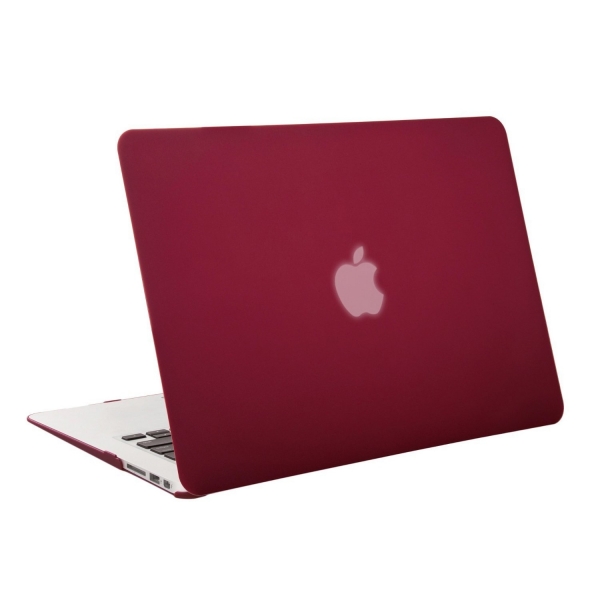 Mosiso MacBook Air 11 inç Keyboard Kapaklı Kılıf-Wine Red