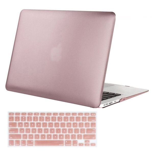 Mosiso MacBook Air 11 in Keyboard Kapakl Klf-Rose Gold