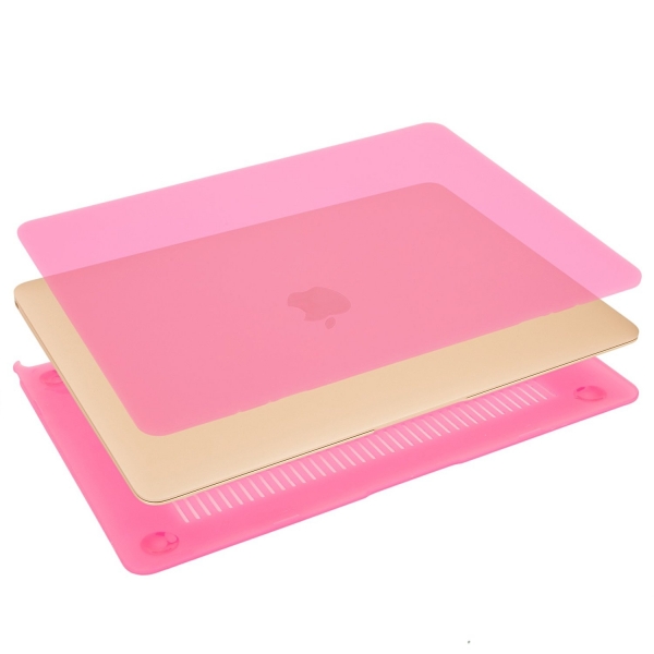 Mosiso Retina Ekranl Macbook 12 in Hard Klf-Rose Pink