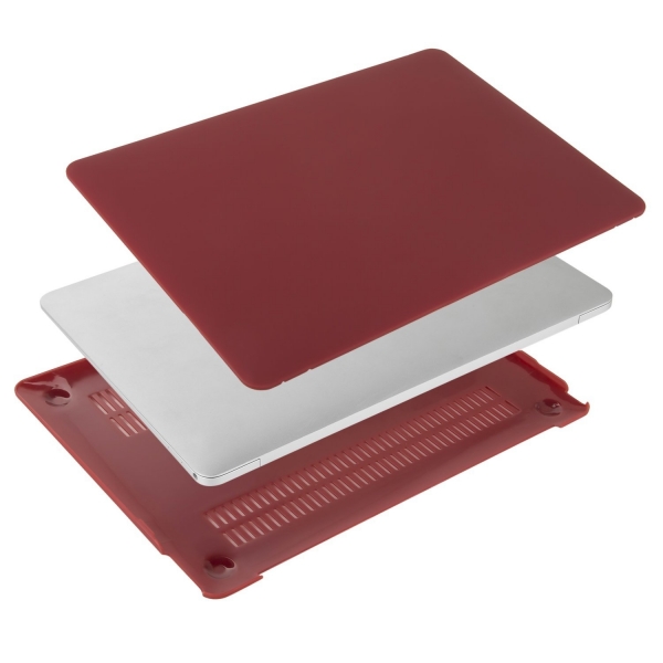 Mosiso Retina Ekranl Macbook 12 in Hard Klf-Wine Red