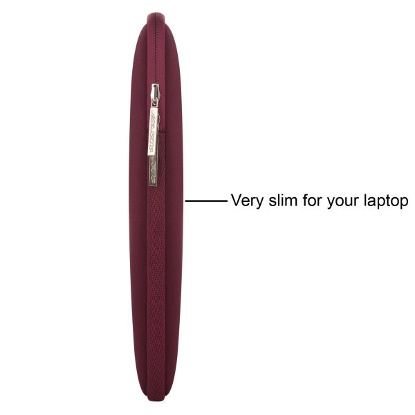 Mosiso Macbook 13 in Su Geirmez anta-Wine Red