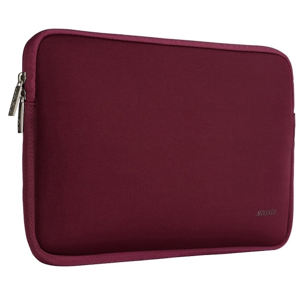 Mosiso Macbook 13 inç Su Geçirmez Çanta-Wine Red