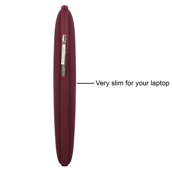 Mosiso Macbook 15 inç Su Geçirmez Çanta-Wine Red