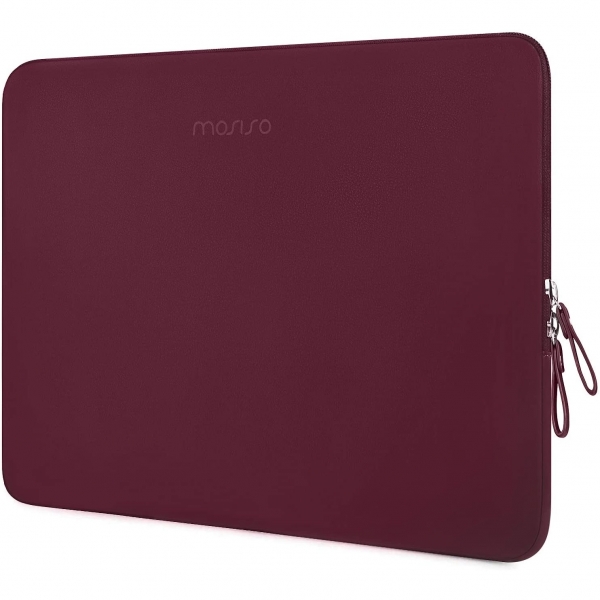 Mosiso Deri Laptop antas (13-13.3 in)-Wine Red