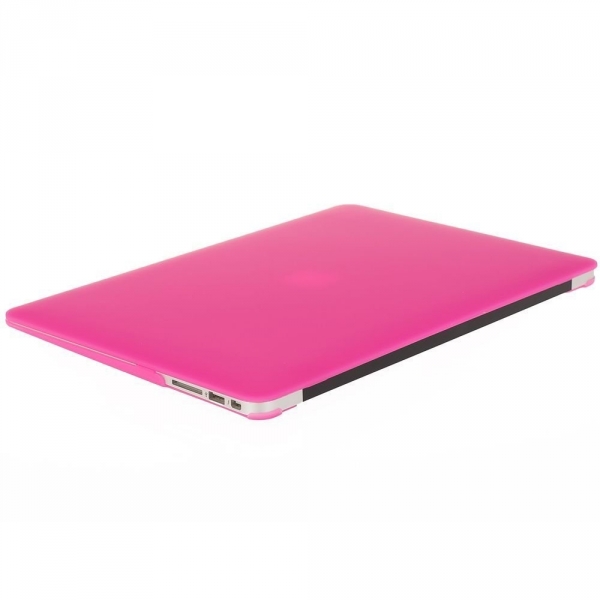 Mosiso MacBook Air 13 in Plastik Sert Kapak Klf-Rose Red