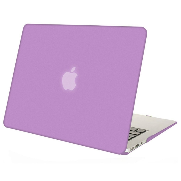Mosiso MacBook Air 13 in Plastik Sert Kapak Klf-Light Purple