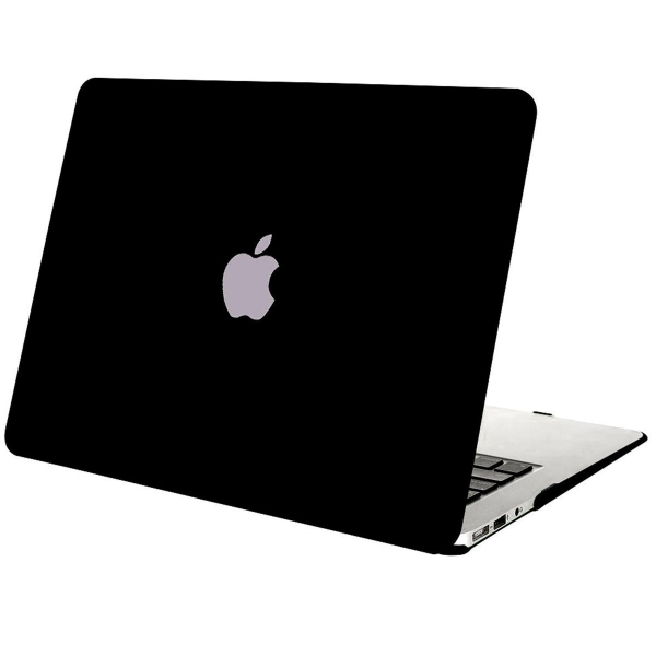 Mosiso MacBook Air 13 in Plastik Sert Kapak Klf-Black