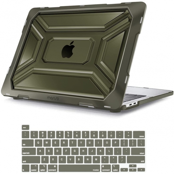 Mosiso MacBook Pro Koruyucu Klf (13 in)(M1)-Deep Green