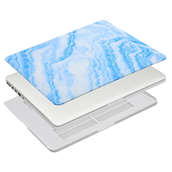 Mosiso Macbook Pro Retina Mermer Desenli Kılıf (15.4 inç)-Blue Marble