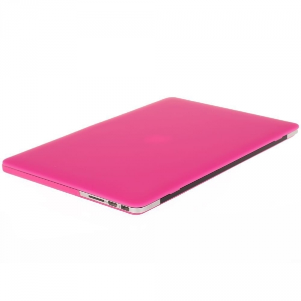 Mosiso MacBook Pro 13 in Retina Plastik Sert Klf Kapak-Rose Red