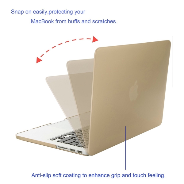 Mosiso MacBook Pro 13 in� Retina Plastik Sert K�l�f Kapak-Gold