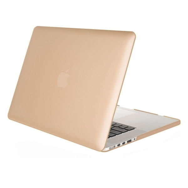 Mosiso MacBook Pro 13 in Retina Plastik Sert Klf Kapak-Gold