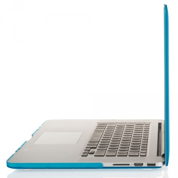 Mosiso MacBook Pro 13 in� Retina Plastik Sert K�l�f Kapak-Aqua Blue