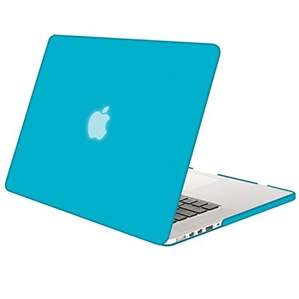 Mosiso MacBook Pro 13 in� Retina Plastik Sert K�l�f Kapak-Aqua Blue
