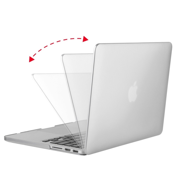 Mosiso MacBook Pro 13 in� Retina Plastik Sert K�l�f Kapak-Silver