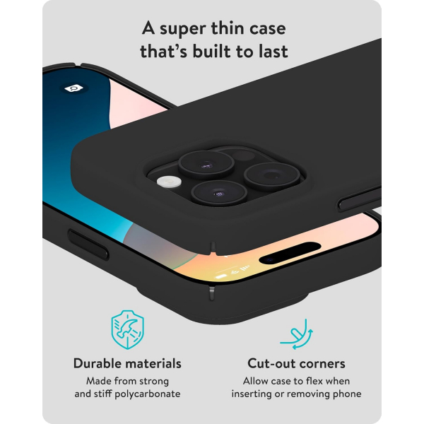 Mous Apple iPhone 16 Pro Max Slim Klf-Black