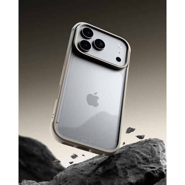 Mous Clear iPhone 18 Pro K�l�f-Dark Sand