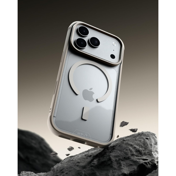 Mous Clear iPhone 18 Pro MagSafe K�l�f-Dark Sand