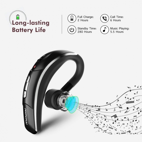 Mpow Kancal Bluetooth Kulaklk-Silver