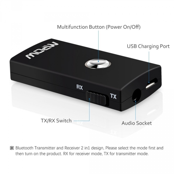 Mpow Streambot Alc/Verici Kablosuz Bluetooth Adaptr