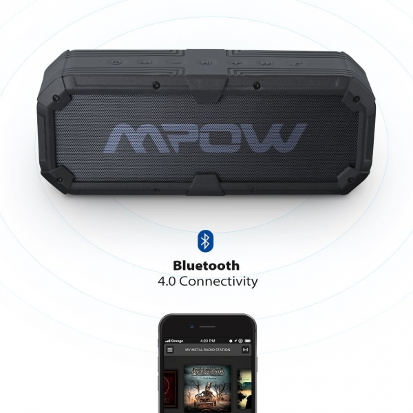 Mpow Bluetooth Hoparlr Tanabilir Batarya (5200 mAh)