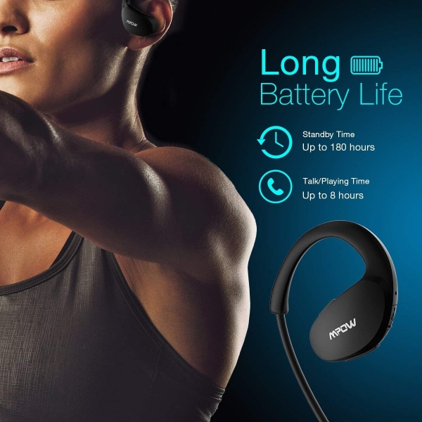 Mpow Cheetah Bluetooth 4.1 Kablosuz Kancal Kulaklk-Black