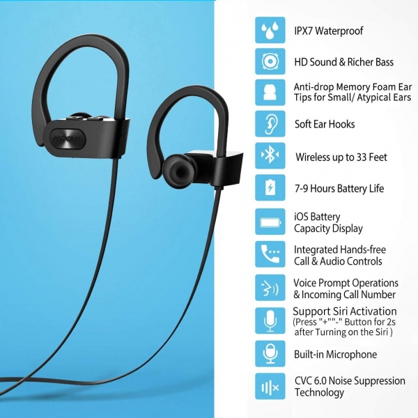 Mpow Flame Bluetooth Kancal Kulaklk-Black Only