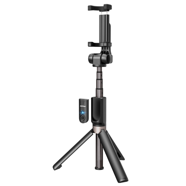 Mpow Bluetooth Selfie ubuu/Tripod (2. Nesil)-Black